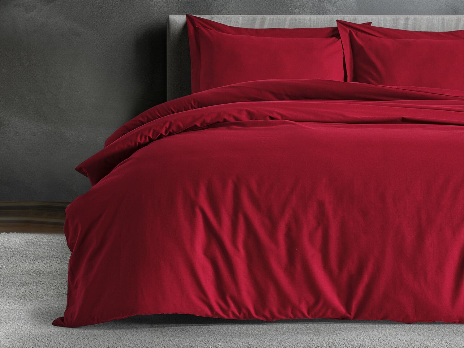 Monoco Nevresim Takımı Çift King Size - Bordo