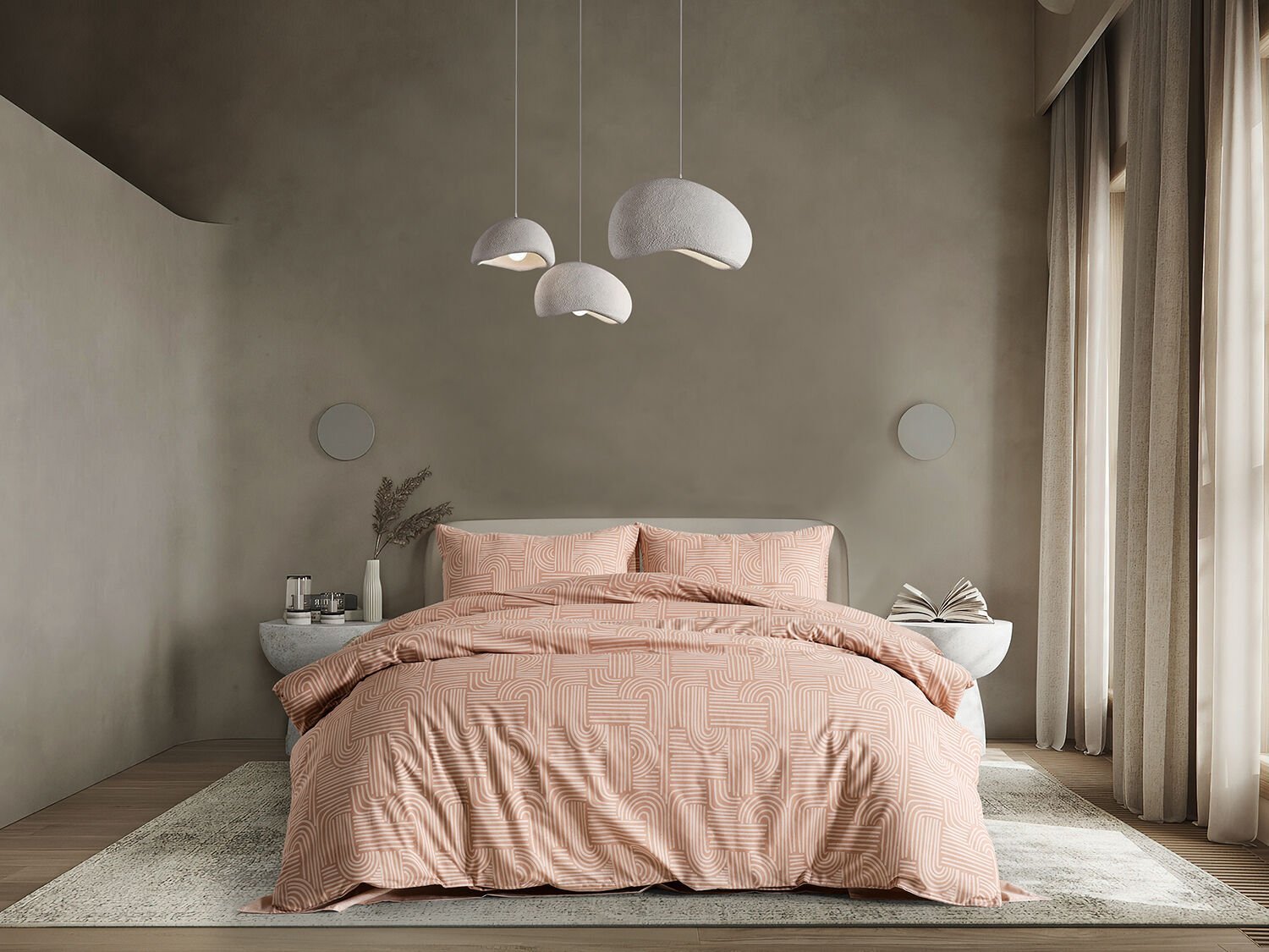 Nola Easy Comforter Nevresim Takımı Tek Kişilik - Cappucino