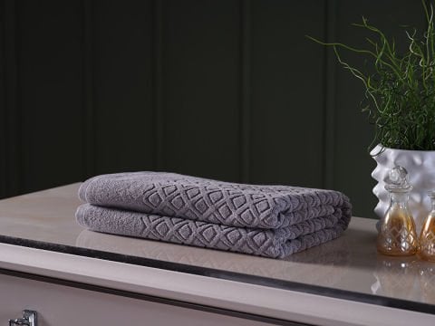 Luxury Banyo Havlusu Gri - 90 x 150 cm