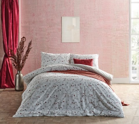 Ranforce Nevresim Takımı Elegan Tek King Size - Beyaz