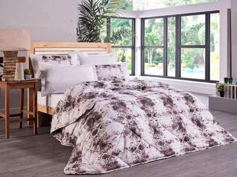 Poly Cotton Exotic Uyku Seti Kahverengi - Tek Kişilik