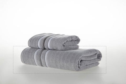 Prestige Line Banyo Havlusu Gri - 90 x 150 cm