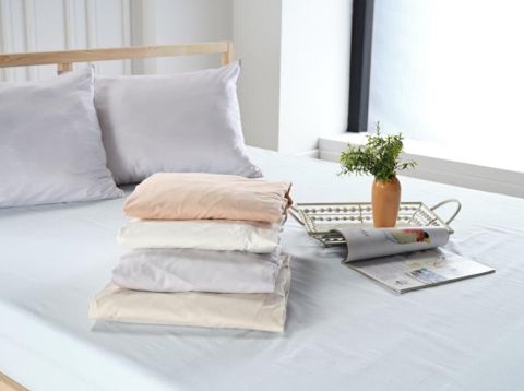 New Cotton Çarşaf Tek Kişilik - Somon
