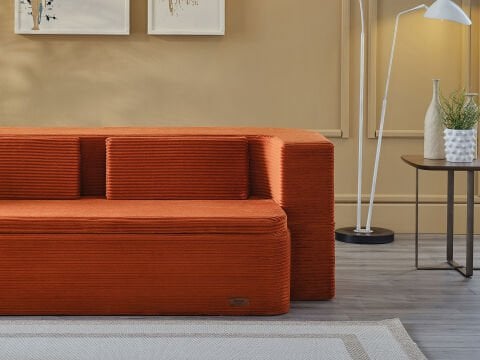 Serena Fonksiyonel Yatak Olabilen Pedli Koltuk Kiremit