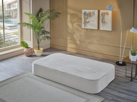 Serena Fonksiyonel Yatak Olabilen Pedli Koltuk Krem