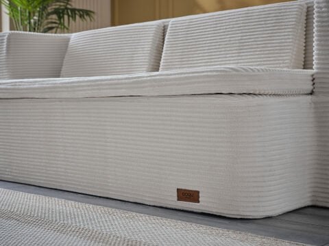 Serena Fonksiyonel Yatak Olabilen Pedli Koltuk Krem