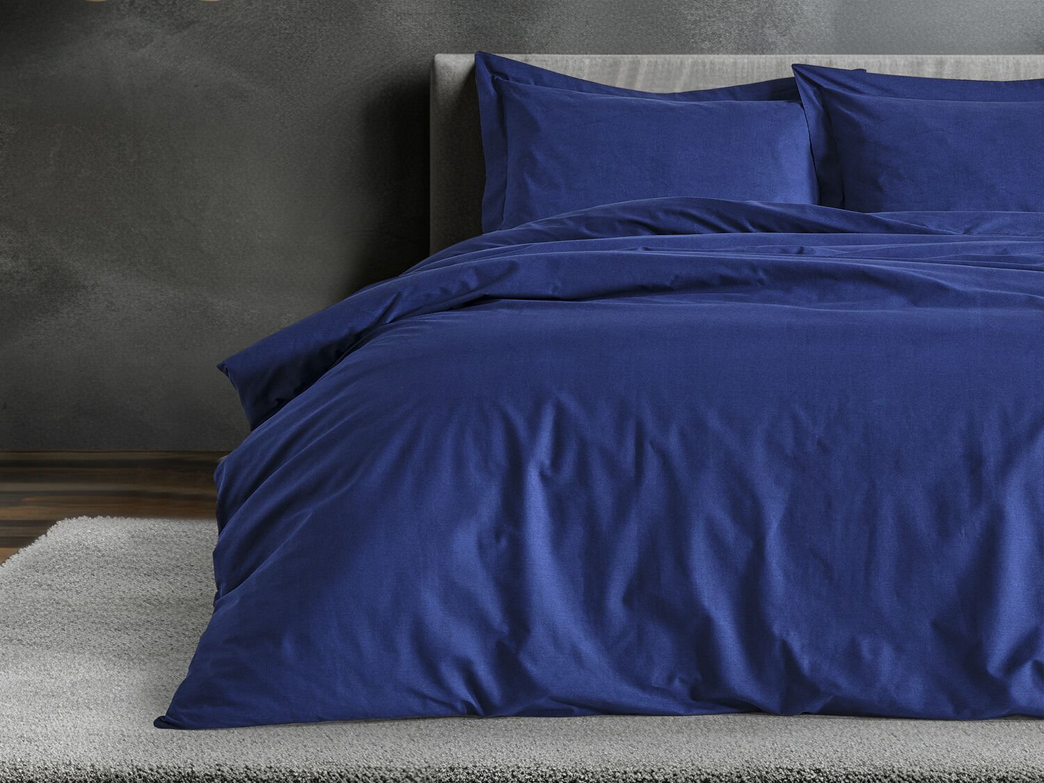 Monoco Nevresim Takımı Çift King Size - Lacivert
