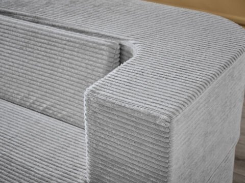 Serena Fonksiyonel Yatak Olabilen Pedli Koltuk Gümüş