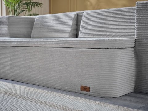 Serena Fonksiyonel Yatak Olabilen Pedli Koltuk Gümüş