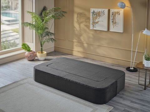 Serena Fonksiyonel Yatak Olabilen Pedli Koltuk Füme