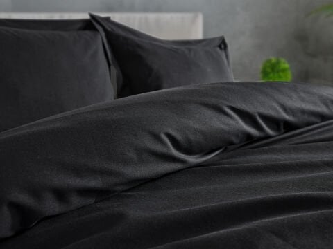 Monoco Nevresim Takımı Çift King Size - Siyah