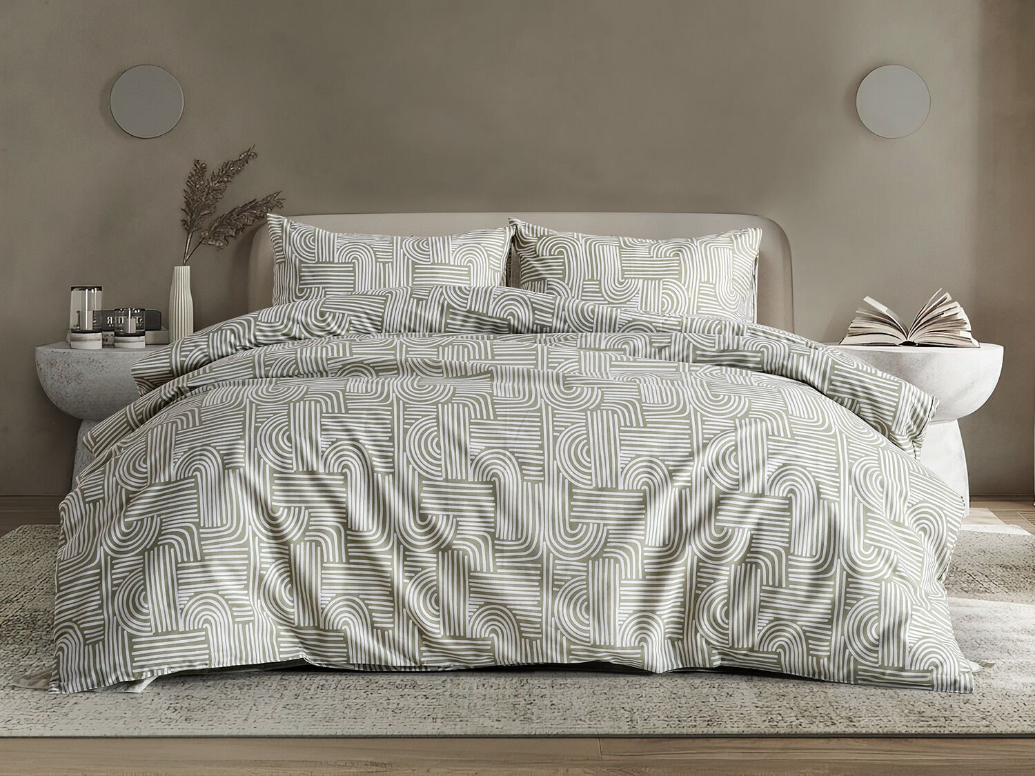 Nola Easy Comforter Nevresim Takımı Tek Kişilik - Adaçayı
