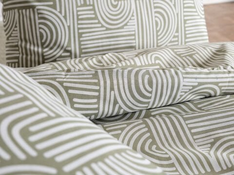 Nola Easy Comforter Nevresim Takımı Tek Kişilik - Adaçayı