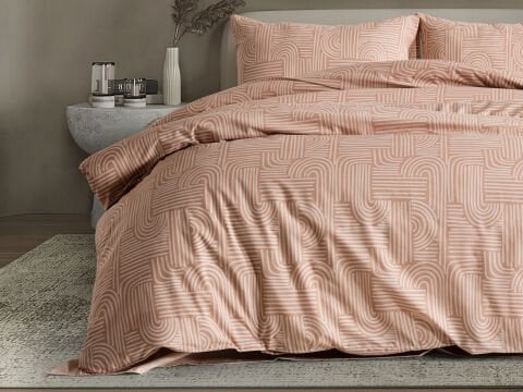 Nola Easy Comforter Nevresim Takımı Çift Kişilik - Cappucino