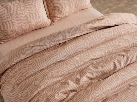 Nola Easy Comforter Nevresim Takımı Çift Kişilik - Cappucino