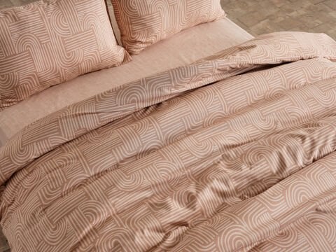 Nola Easy Comforter Nevresim Takımı Çift Kişilik - Cappucino