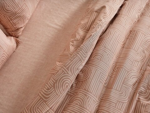 Nola Easy Comforter Nevresim Takımı Çift Kişilik - Cappucino