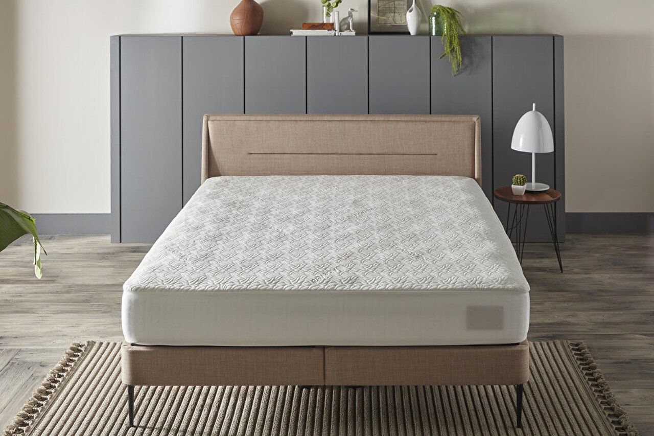 Aloe Vera Sıvı Geçirmez Fitted Alez 150 x 200 cm - Beyaz