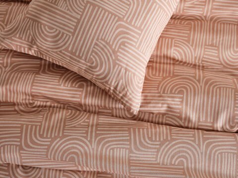 Nola Easy Comforter Nevresim Takımı Tek Kişilik - Cappucino