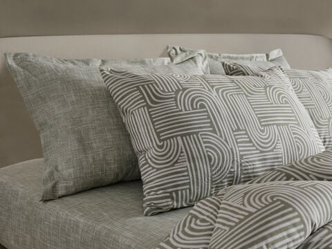 Nola Easy Cotton Comforter Set Çift Kişilik - Adaçayı