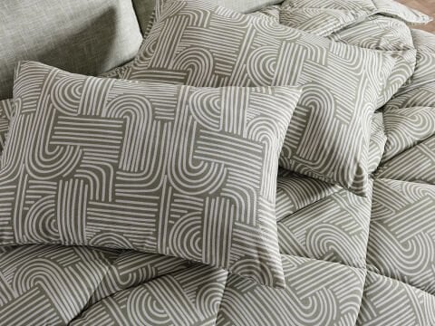 Nola Easy Cotton Comforter Set Tek Kişilik - Adaçayı