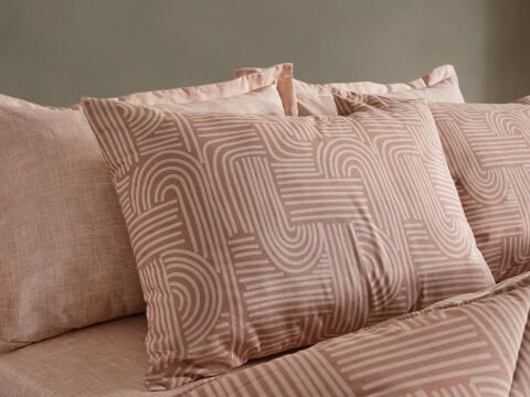 Nola Easy Cotton Comforter Set Tek Kişilik - Cappucino