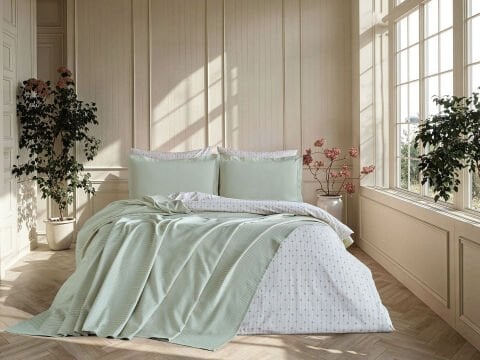 Boho Chic Spring Lisbon Pike Seti Çift Kişilik - Adaçayı