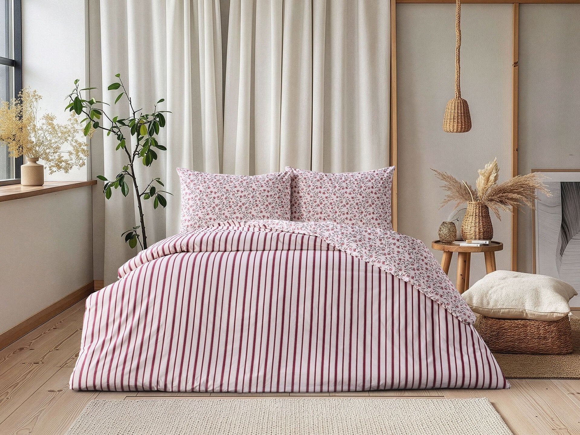 Harmony Festival Mirela Nevresim Takımı Çift Kişilik - Gül Kurusu