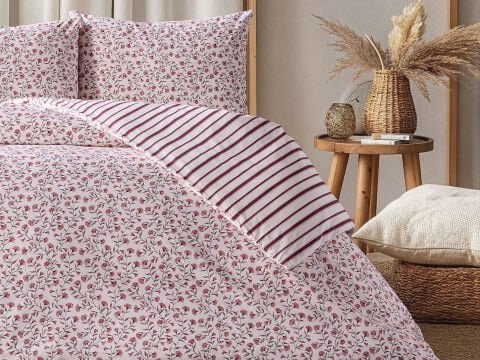 Harmony Festival Mirela Nevresim Takımı Çift Kişilik - Gül Kurusu