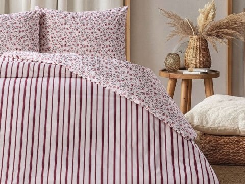 Harmony Festival Mirela Nevresim Takımı Çift Kişilik - Gül Kurusu