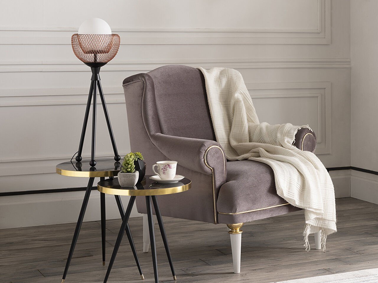 Cosy Abajur Bakır - 65 cm
