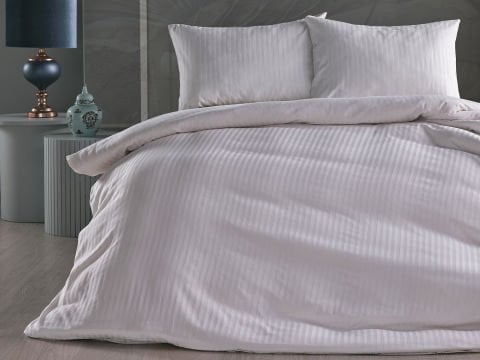 Saten Artline Nevresim Takımı Çift King Size - Beyaz