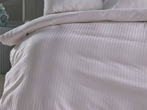 Saten Artline Nevresim Takımı Çift King Size - Beyaz