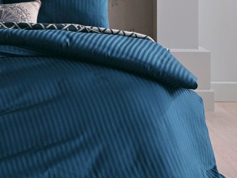 Saten Artline Nevresim Takımı Çift King Size - Mavi