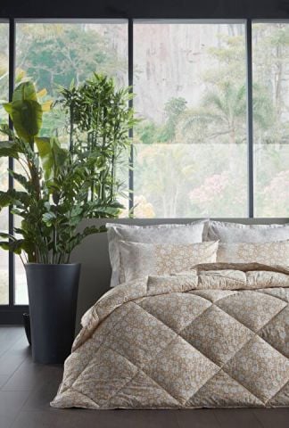 Poly Cotton Biella Uyku Seti Çift Kişilik - Kahve