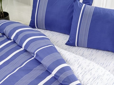 Marine Nevresim Takımı Atlante Tek King Size - Lacivert