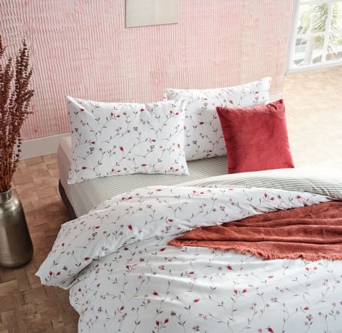 Ranforce Nevresim Takımı Elegan Tek Kişilik - Beyaz