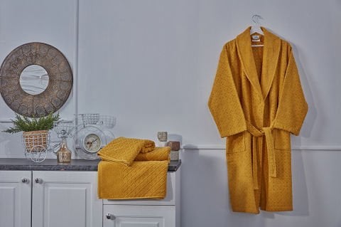 Luxury Bornoz S/M - 110 cm - Hardal