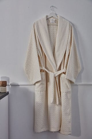 Luxury Bornoz S/M - 110 cm - Krem