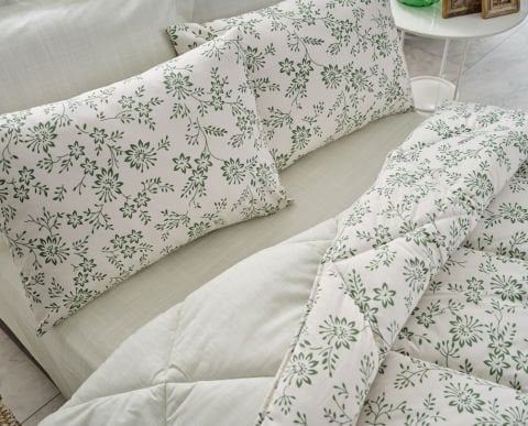 Easy Cotton Comforter Set Belinda Çift Kişilik - Beyaz
