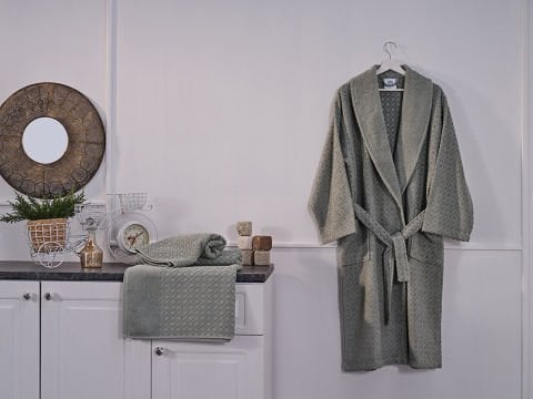 Luxury Bornoz S/M - 110 cm - Yeşil