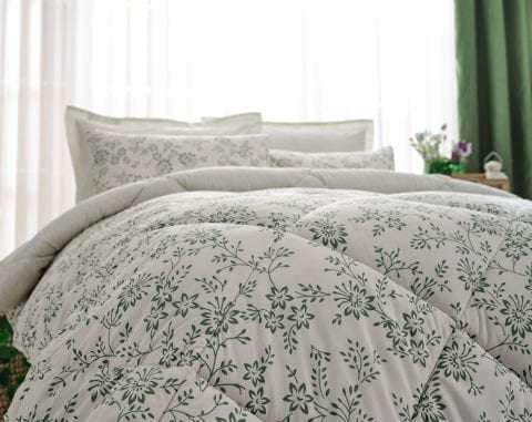Easy Cotton Comforter Set Belinda Tek Kişilik - Beyaz