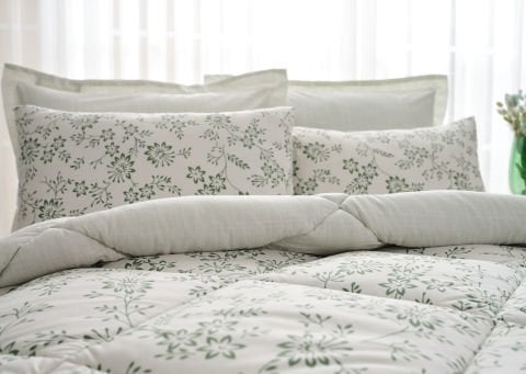 Easy Cotton Comforter Set Belinda Tek Kişilik - Beyaz