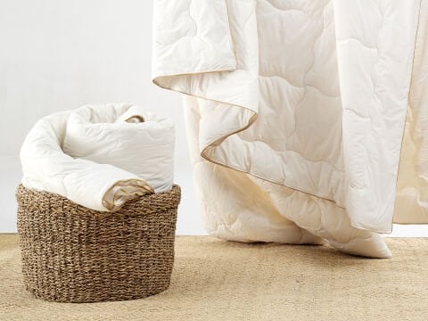 Yün Yorgan Çift King Size - Ekru