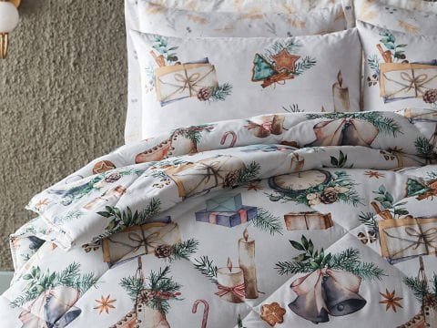 Polycotton Skate Comforter Set Çift Kişilik - Yeşil