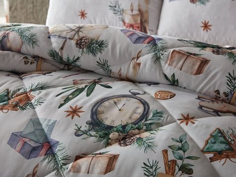 Polycotton Skate Comforter Set Çift Kişilik - Yeşil