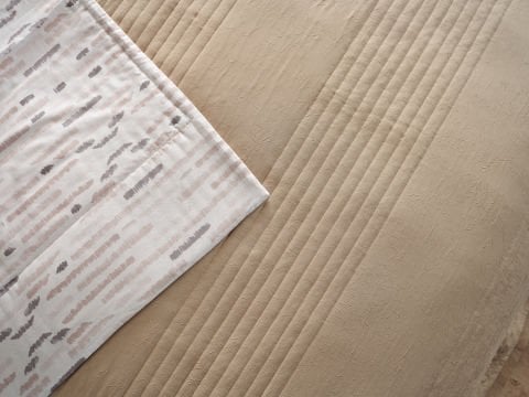Multi Selection Nevresim Takımı + Yatak Örtüsü Diador Tek Kişilik - Taş