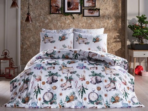 Polycotton Skate Nevresim Takımı Çift Kişilik - Yeşil