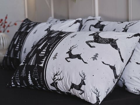 Ranforce New Year Nevresim Takımı Çift Kişilik - Siyah