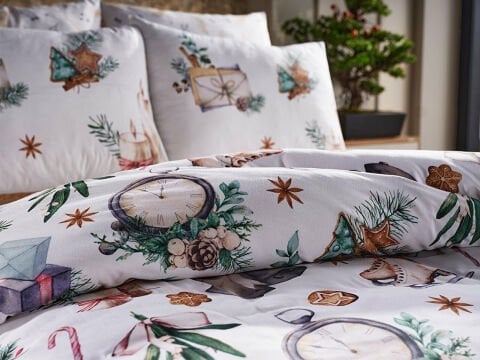 Polycotton Skate Nevresim Takımı Çift King Size - Yeşil
